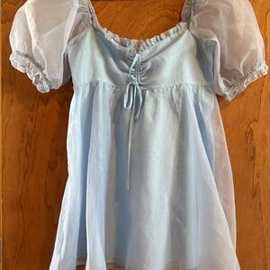 Altar'd State Light Blue Mini Dress